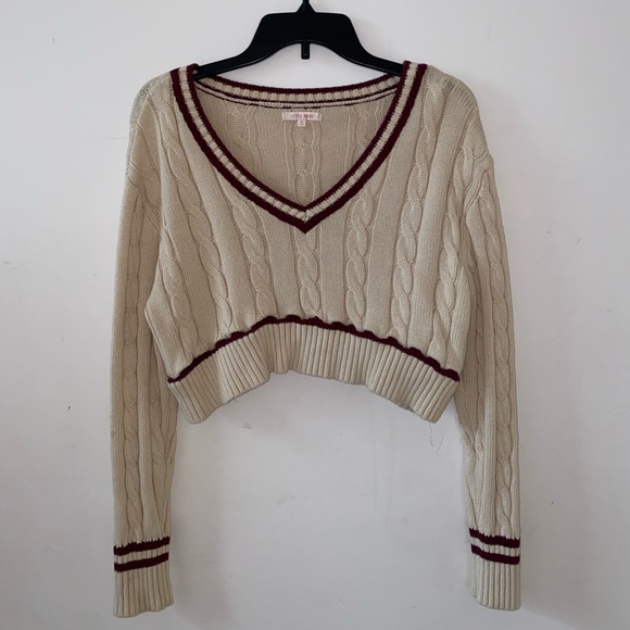 Pacsun Lottie Moss Refurbished Crop Sweater - Picture 1 of 2